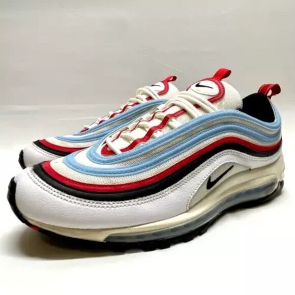 Nike Air Max 97 Gundam Men's USA 10 White University Red Blue CW6986-100 GUC/EUC - Picture 16 of 16